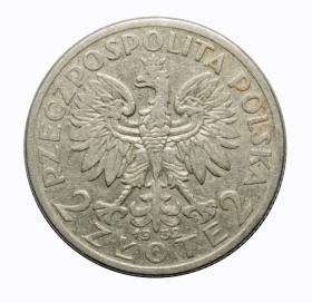 Picture 2 for: 2 zlote 1932 woman's head Second Polish Republic Warsaw