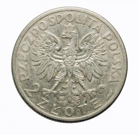 Picture 2 for: 2 zlote 1933 woman's head Second Polish Republic Warsaw