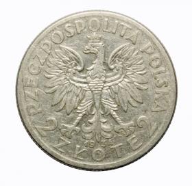 Picture 2 for: 2 zlote 1934 woman's head Second Polish Republic Warsaw