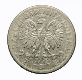Picture 2 for: 2 zlote 1934 woman's head Second Polish Republic Warsaw