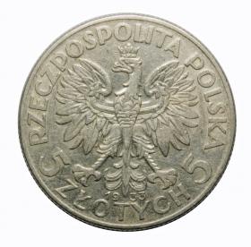 Picture 2 for: 5 zlotych 1933 woman's head Second Polish Republic Warsaw