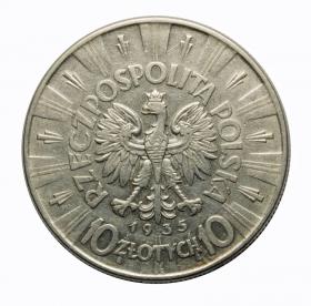 Picture 2 for: 10 zlotych 1935 Jozef Pilsudski Second Polish Republic Warsaw