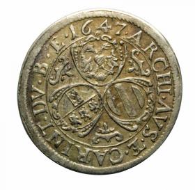 Picture 2 for: 3 kreuzer 1638 Ferdinand II Austria Sankt Veit