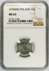 Picture for: 10 groszy 1970 MS 63 NGC