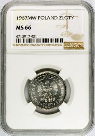 Picture for: 1 złoty 1967 MS 66 NGC