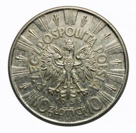Picture 2 for: 10 zł 1938 Józef Piłsudski srebro