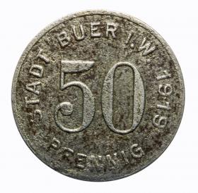 50 pfennig 1919 Buer Westphalia