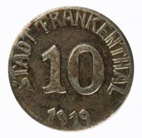 Picture for: 10 pfennig 1919 Frankenthal Rhineland Palatinate