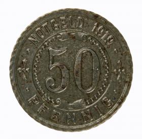 50 pfennig 1919 Gelsenkirchen Rotthausen commune Westphalia