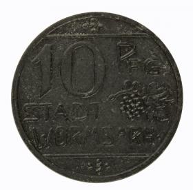 Picture for: 10 pfennig 1918 Worms Hesse