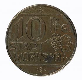 Picture for: 10 pfennig 1918 Worms Hesse