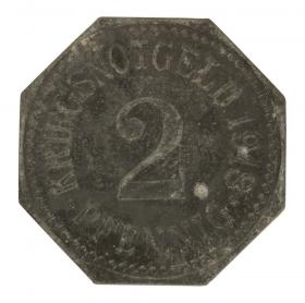 2 pfennig 1918 Apolda Saxony