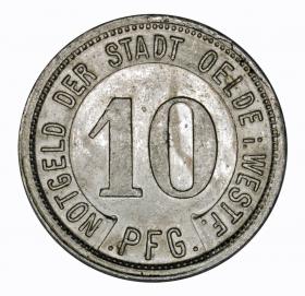Picture for: 10 pfennig 1921 Oelde Westphalia