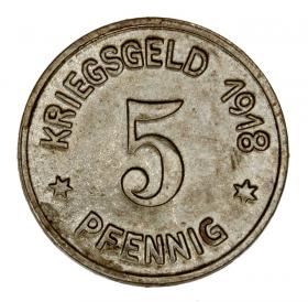 Picture for: 5 pfennig 1918 Siegen Westphalia