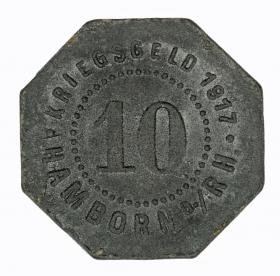 Picture 2 for: 10 pfennig 1917 Hamborn Rhineland
