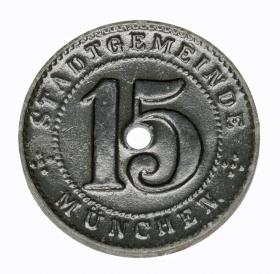 15 pfennig 1918 Munich Bavaria