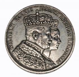 Picture for: Thaler 1861 Wilhelm I Hohenzollern Prussia Berlin