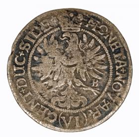 Picture 2 for: 6 keuzer 1673 Louise of Anhalt Duchy of Brzeg Legnica Wolow Brzeg