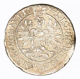Picture 2 for: 6 kreuzer 1674 George William Duchy of Brzeg Legnica Wolow