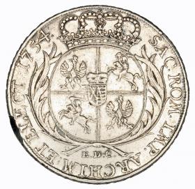 Picture 2 for: Thaler 1754 Augustus III Leipzig
