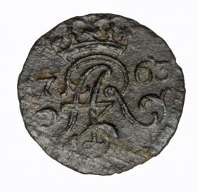 Picture 2 for: Schilling 1763 Augustus III Elblag