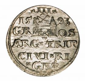 Picture 2 for: 3 groschen 1593 Sigismund III Vasa Riga