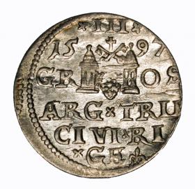 Picture 2 for: 3 groschen 1597 Sigismund III Vasa Riga