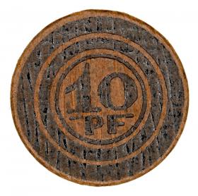 Picture for: tram notgeld 10 pfennig Halle