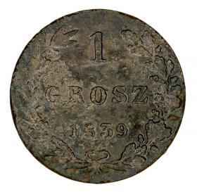 Picture for: 1 groschen 1839 Nicholas I former Kingdom of Poland Warsaw