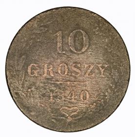 Picture for: 10 groschen 1840 Nicholas I former Polish Kingdom Warsaw