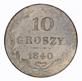 Picture for: 10 groschen 1840 Nicholas I former Polish Kingdom Warsaw