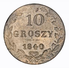 Picture for: 10 groschen 1840 Nicholas I former Polish Kingdom Warsaw