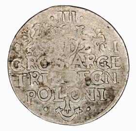 Picture 2 for: 3 groschen 1621 Sigismund III Vasa Krakow