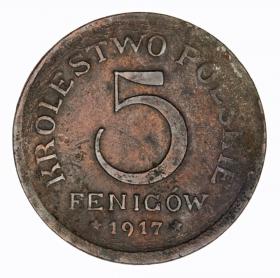 Picture for: 5 pfennig 1917 Polish Kingdom Stuttgart