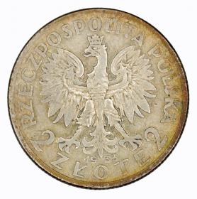 Picture 2 for: 2 zlote 1933 woman's head Second Polish Republic Warsaw