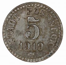 Picture for: 5 pfennig 1919 Posseneck Saxony