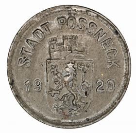 Picture 2 for: 10 pfennig 1920 Posseneck Saxony