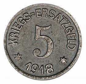 Picture for: 5 pfennig 1918 Crefeld Rhineland