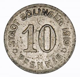 Picture for: 10 pfennig 1919 Solingen Rhineland