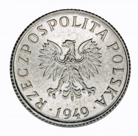 1 groschen 1949 PRL Polish People's Republic