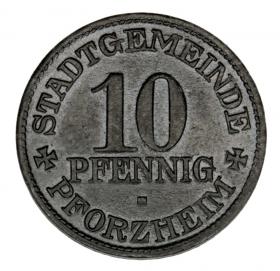 Picture for: 10 pfennig 1917 Pforzheim Baden