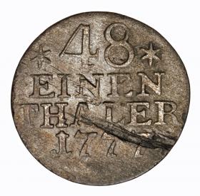 Picture 2 for: 1/48 thaler 1777 A Frederick the Great Germany Berlin