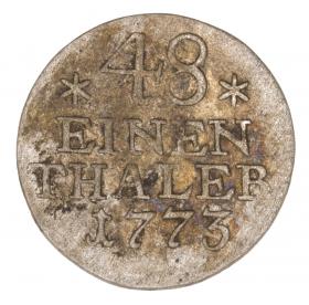 Picture 2 for: 1/48 Thaler 1773 Frederick the Great Prussia Berlin