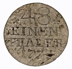 Picture 2 for: 1/48 Thaler 1777 Frederick the Great Prussia Berlin