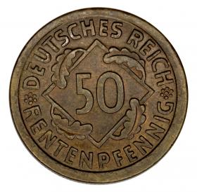 1/2 rentenpfennig 1924 Germany Karlsruhe