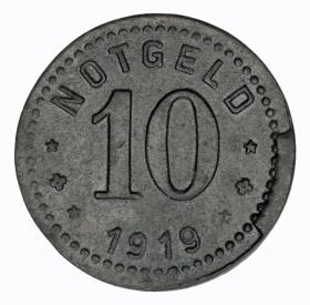 Picture 2 for: 10 pfennig 1919 Unterweserstadte