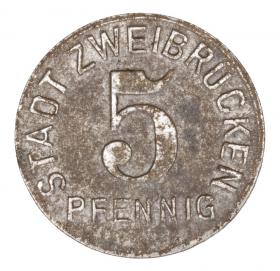 Picture for: 5 pfennig 1919 Zweibrucken Rhineland