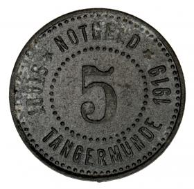 Picture for: 5 pfennig 1919 Tangermunde Saxony