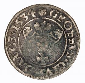 Picture 2 for: Groschen 1534 Sigismund I the Old Gdansk