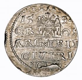 Picture 2 for: 3 groschen 1594 Sigismund III Vasa Riga